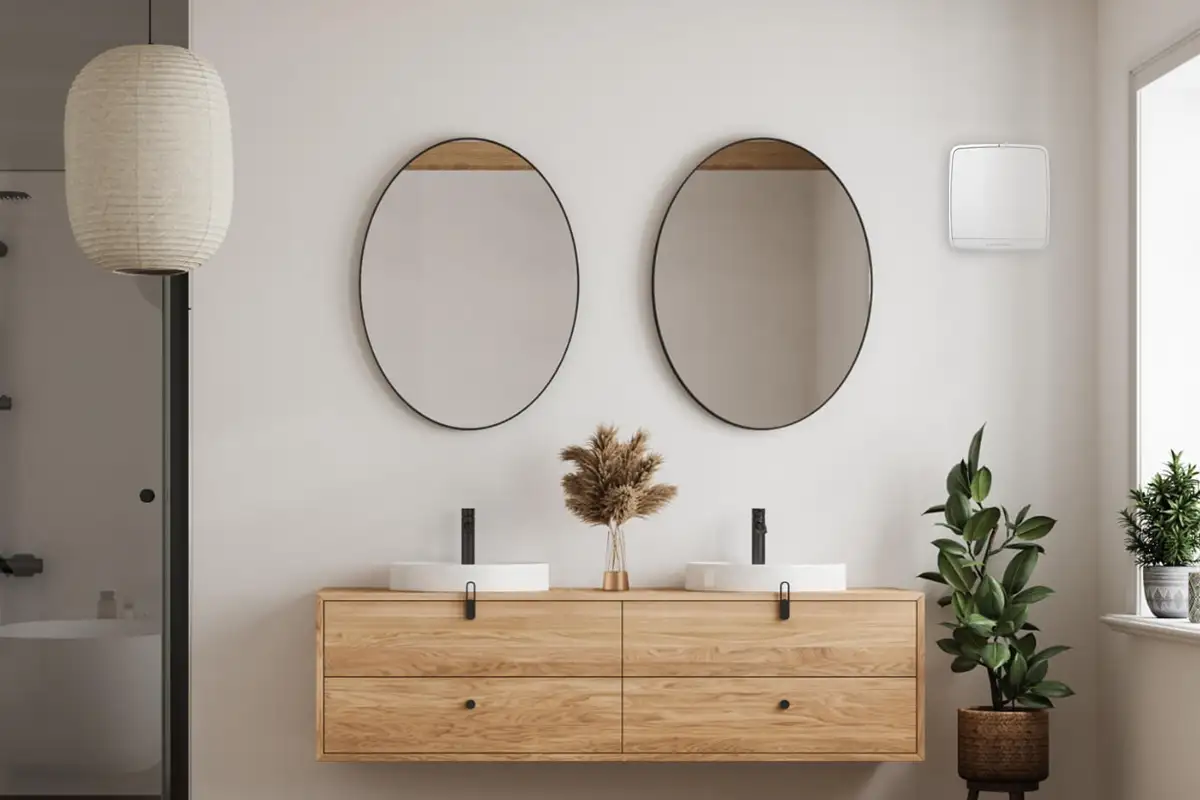 Ambientika Lüftungsanlage im Badezimmer